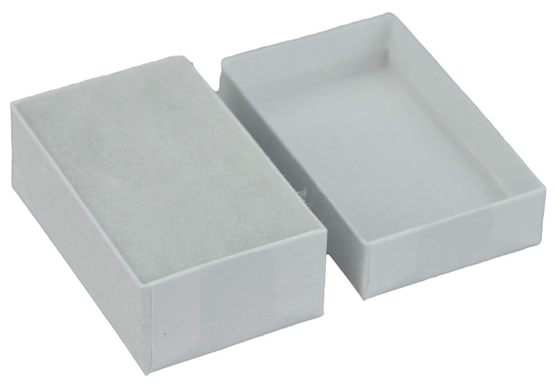 [Australia] - JPB White Swirl Cotton Filled Jewelry Box #21 (Case of 100) 2.5 inches x 1.5 inches 