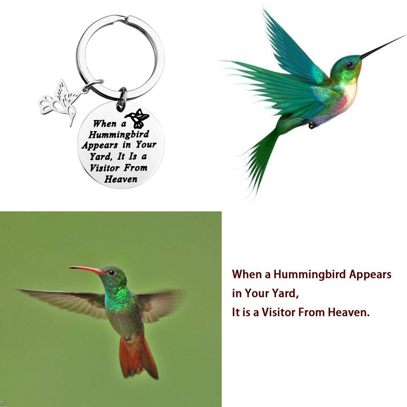 [Australia] - MAOFAED Hummingbird Gift Hummingbird Memorial Gift Hummingbird Lover Gift Loss of Love One Gift When a Hummingbird Appears in Your Yard It is a Visitor from Heaven 