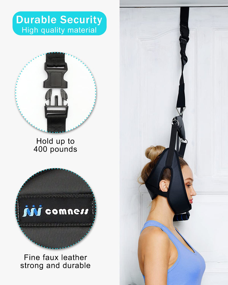 [Australia] - Cervical Neck Traction Device Over Door for Home Use, Portable Neck Stretcher Hammock for Neck Pain Relief, Physical Therapy AIDS for Neck Decompressor. 