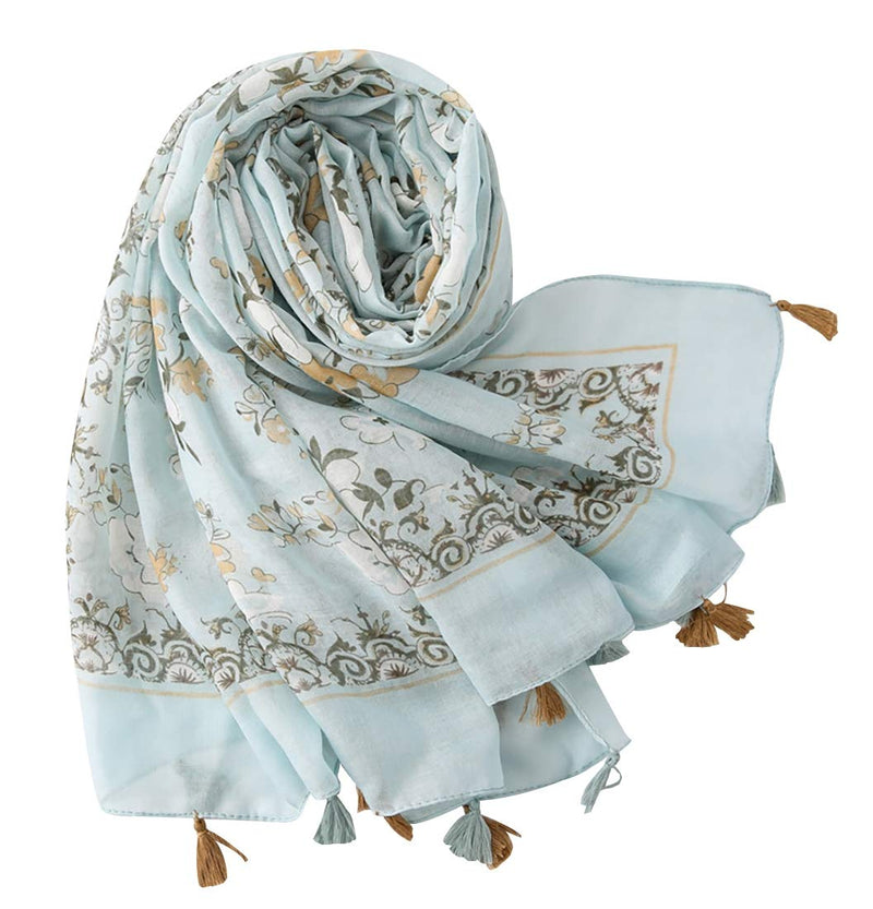 [Australia] - FAIRYGATE Ladies Lightweight Scarves Fashion Printing Women Scarf Shawl Wrap Long Stole for Winter Spring Fall Summer 18231 L 