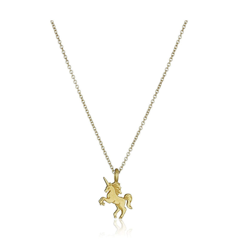 [Australia] - Baydurcan Friendship Anchor Compass Necklace Good Luck Elephant Pendant Chain Necklace with Message Card Gift Card gold unicorn 