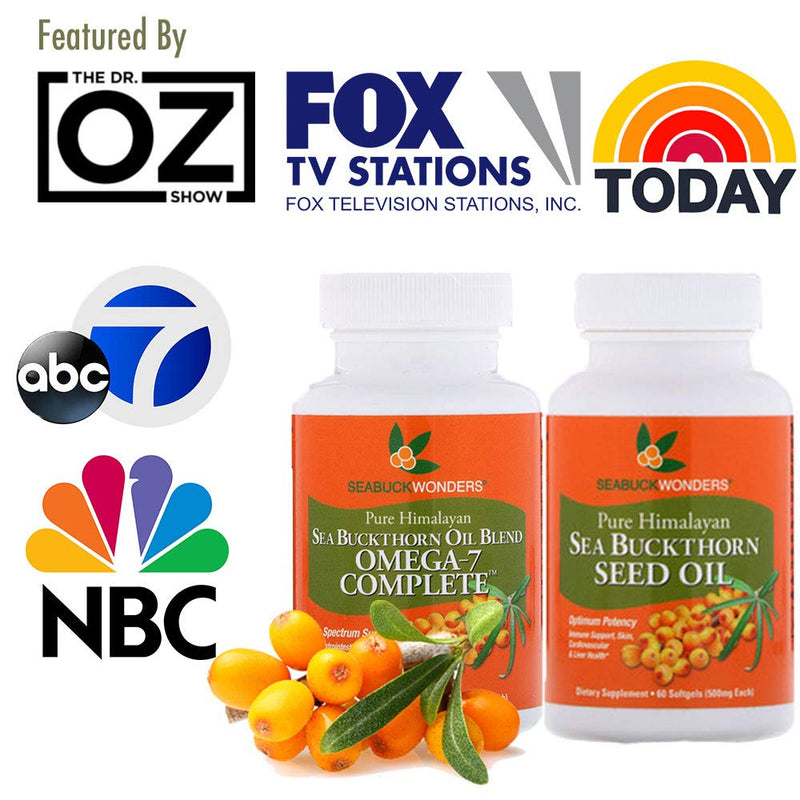 [Australia] - Sea Buckthorn Oil Blend, Omega-7 Complete, 120 Count Softgels 