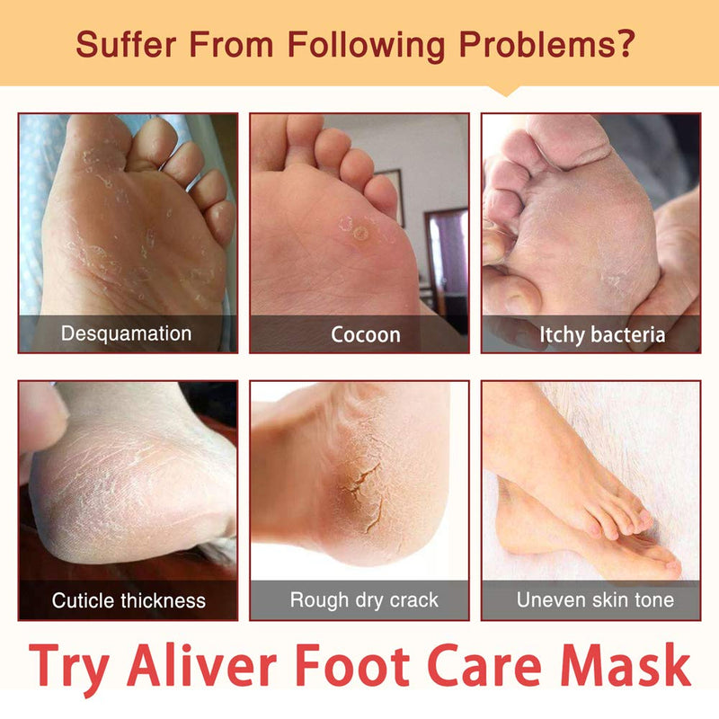 [Australia] - 2 Pairs Exfoliant Foot Peel Mask for Soft Feet in 3-7 Days, Exfoliating Booties for Peeling Off Calluses & Dead Skin, Baby Your feet, for Men & Women (Chamomile) 