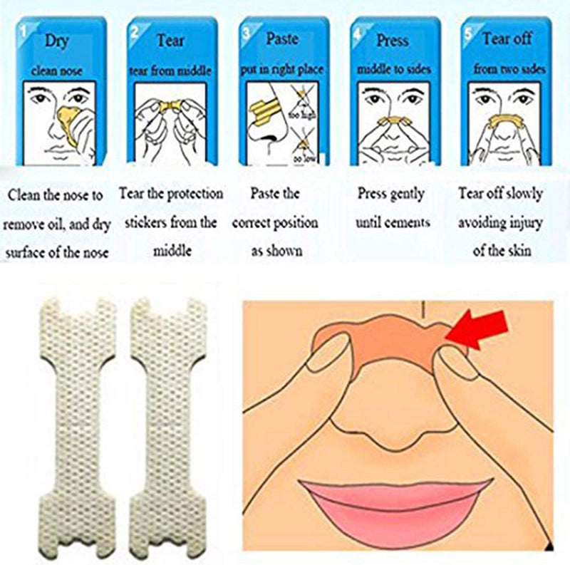 [Australia] - 100 Count Nasal Strips Breath Easy Anti Snoring (66mm*19mm) (100) 100 
