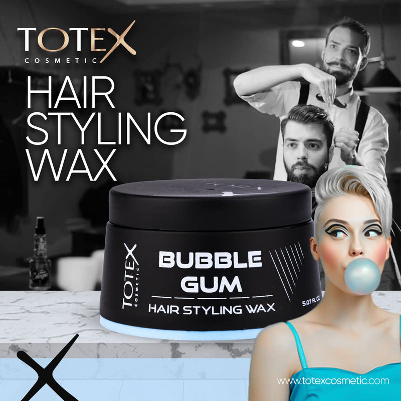 [Australia] - Totex Hair Styling Wax Bubblegum Regular Hold Paste Professional Barbers Men Care Bubble Gum Hair Wax 150ml (3 Pcs Offer) 