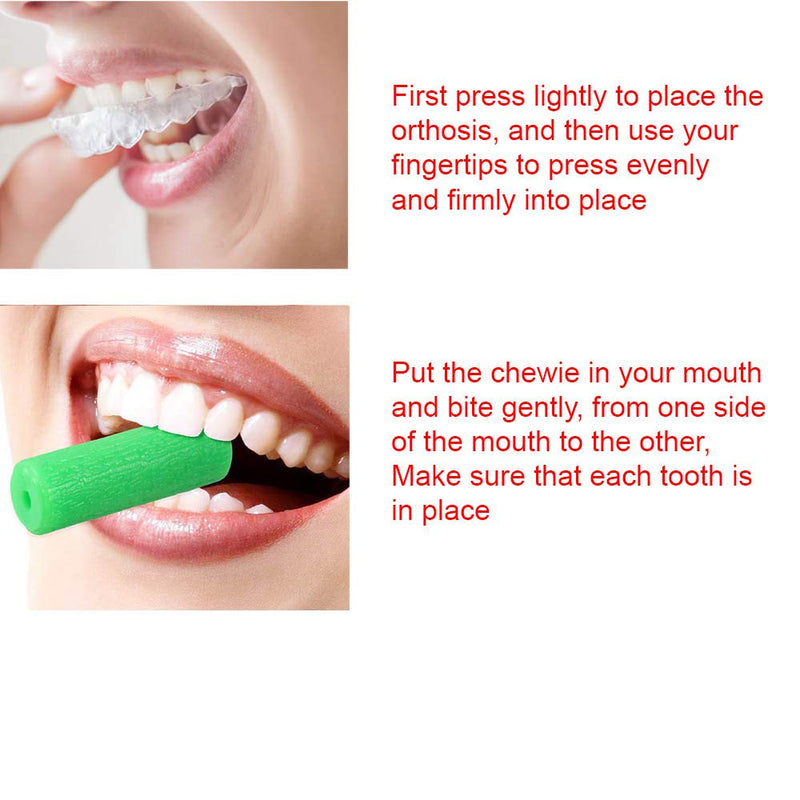 [Australia] - Aligner Chewies for Tray Seaters,Dental Teeth Chewies（3Pcs Mint） 