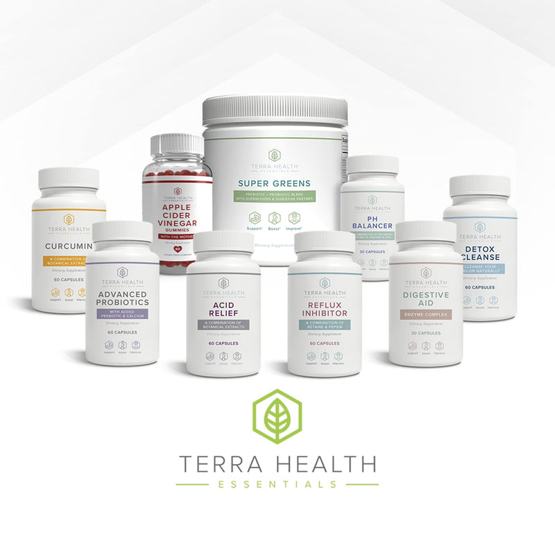 [Australia] - Terra Health Essentials® Digestive Aid | Reduce IBS | Amylase, Protease & Glucoamylase (1 Bottle, 30 Capsules) 1 