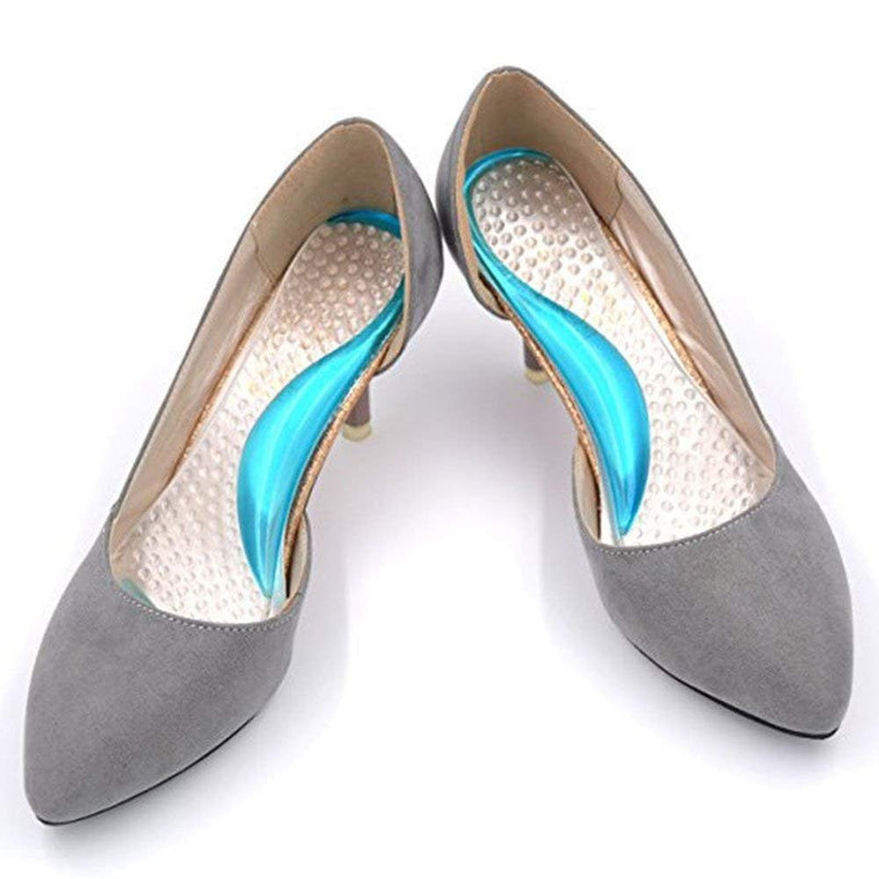 [Australia] - PEDIMEND Silicone Gel Arch Support Insoles (1PAIR) - Antiskid Flat Foot Correction Massage Shoe Pad - High Heel Pain Relief Gel Shoe Insoles - Unisex - Foot Care 2 