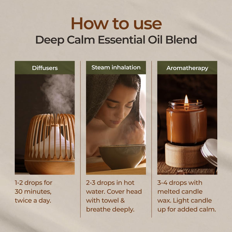 [Australia] - Gya Labs Deep Calm Essential Oil for Diffuser Blend - Calm Oil Essential Oil for Aromatherapy, Body, Uplift, Grounding & Relaxing (10ml) 