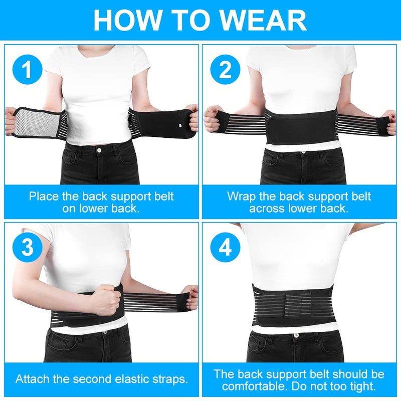 [Australia] - ACWOO Heated Back Support Belt, Self Heating Lower Back Support Belt For Men & Women, Magnetic Therapy Lumbar Support Belt, Ideal for Back Pain Relief L 