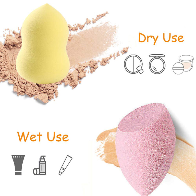 [Australia] - Abgream 45pcs Makeup Sponge Blender Set - 39 Pcs Latex-Free Vegan Sponges with 6 Pcs Makeup Blender Holder, Beauty Cosmetic Foundation Blending Powder Puff for Liquid Powers BB Cream (Style 2) Style 2 