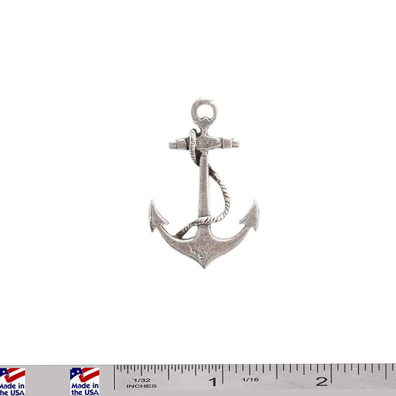 [Australia] - Assorted Fishing Boat Lapel and Hat Pins - Pewter, Copper, Gold, Painted Finishes - Handmade in The USA Anchor Pin antique pewter 