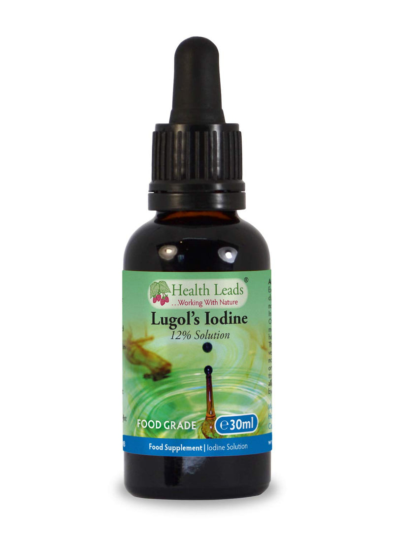 [Australia] - Lugols 12% Iodine Solution, High Strength, True 12% Liquid Formulation, Bulb Pipette for Easy & Accurate Dispensing, Formulated & Made in Wales� (30ml) 30 ml (Pack of 1) 