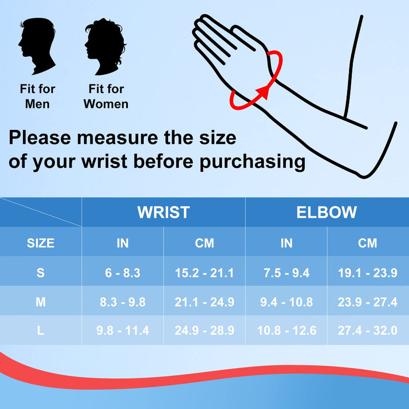 [Australia] - supregear Wrist Brace Support, Adjustable Wrist Support Carpal Tunnel Brace with 3 Detachable Splints, Night Sleep Support for Women Men Arthritis Wrist Pain Relief (M, Left) M 
