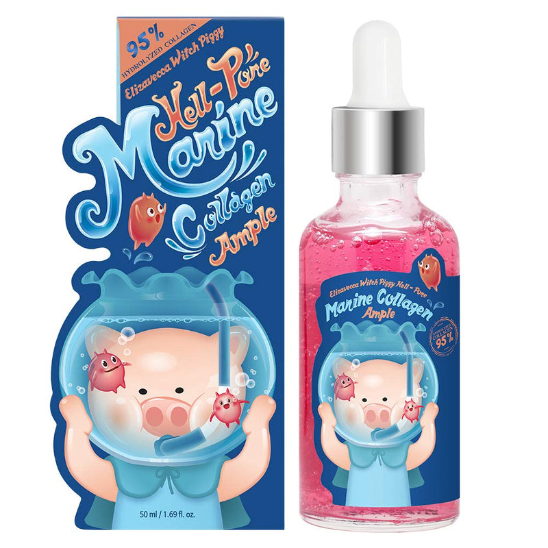 [Australia] - Elizavecca Marine Collagen Ample - Functionality for Improvement of Wrinkles and Contains Marine Collagen Extracts/Collagen serum/Collagen essence/water serum before and after 