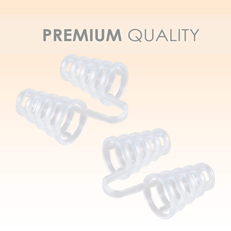 [Australia] - Nose Vent Sinus Relief Dilator (Pack of 12 Large Size) Hard Silicone Vents - A Simple Solution for Nasal Snorers - Reusable Snoring Device to Enjoy a Peaceful Night's Sleep by Mobi Lock Pack of 12 - Large - Hard Silicone 