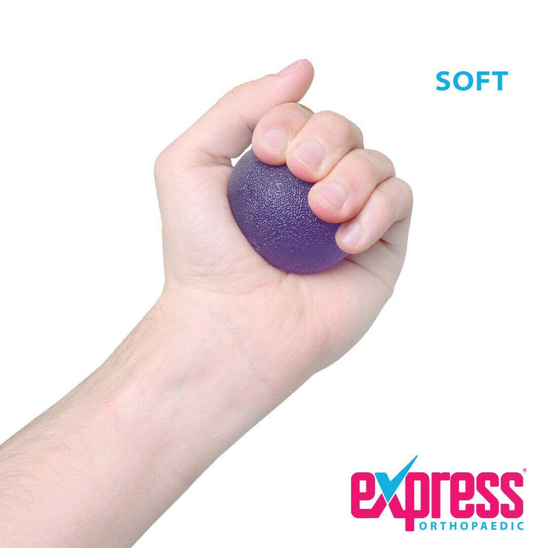 [Australia] - Express Orthopaedic® - Medically Approved Hand Therapy Balls/Resistance Squeeze Balls For Variable Strength & Rehabilitation SET OF 3 