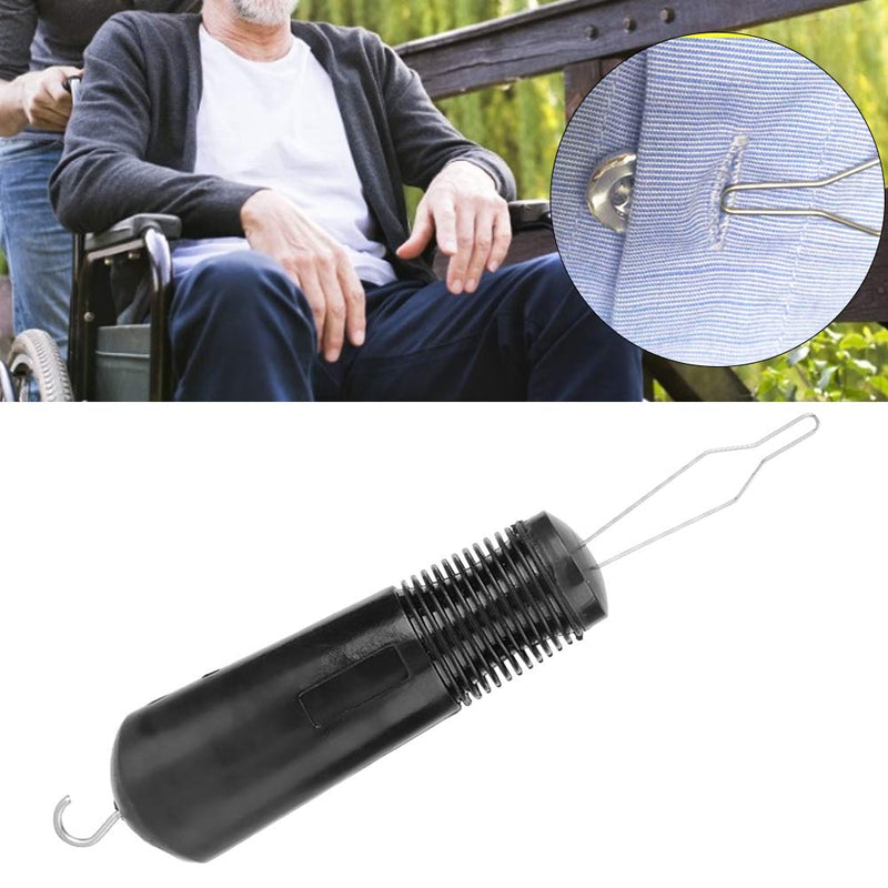 [Australia] - Button Hook Dressing Aids Stainless Steel Clothes Button Assist Tool Button Assist Device for the Elderly Disabled 