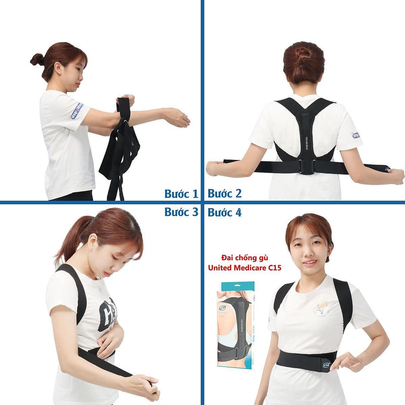 [Australia] - EZONEDEAL Posture Corrector -Back Brace for Men and Women, Fully Adjustable Spine and Back Support, Breathable Back Brace, Comfortable Clavicle Straightener, Pain Relief for Neck, Back, Shoulders (Large) 