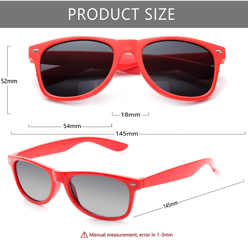 [Australia] - Sunglasses Reflective Mirror Lens Square Sunglasses Party Favors Non Polarized UV Protection 10 Pack Multicolor Frame-10pack 