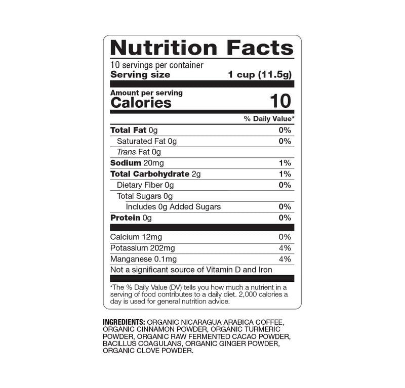 [Australia] - BareOrganics 13313 Cardio Care Coffee with Superfoods, Organic Probiotic Coffee, 10 Single Serve Cups 10 Count (Pack of 1) 