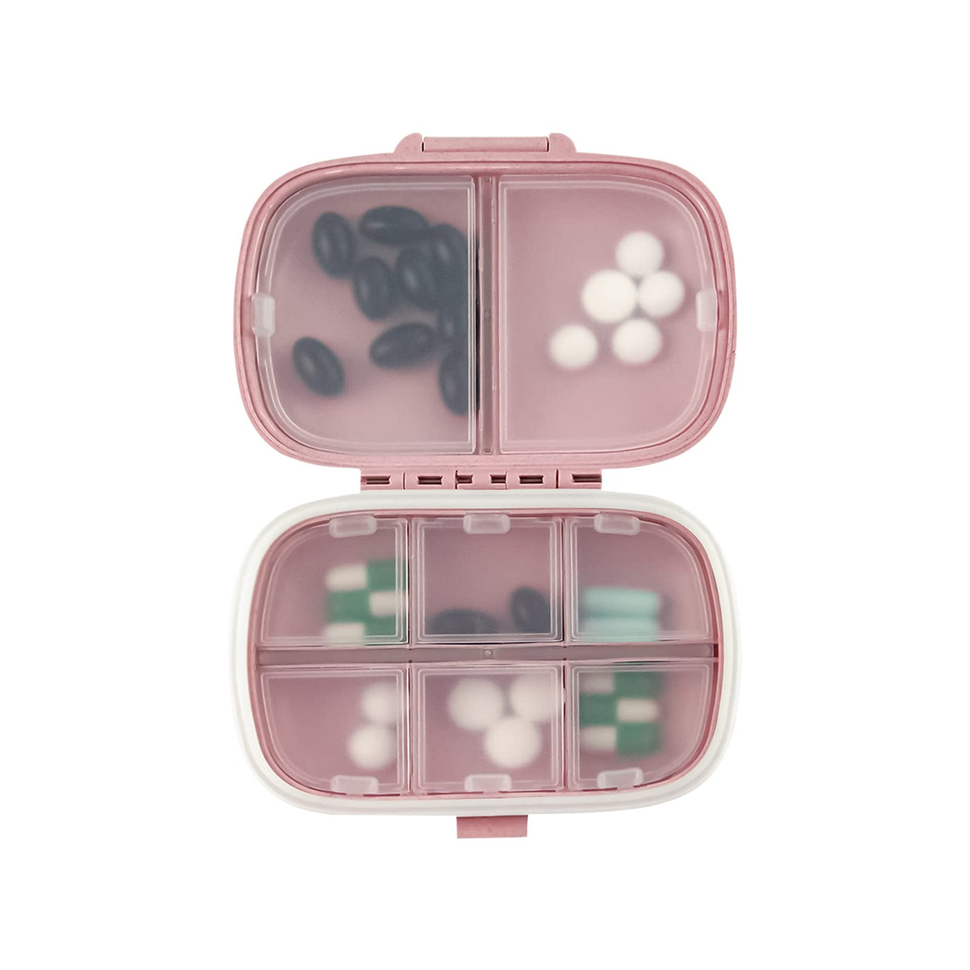 ZDQZC Pill Organizer Case - Portable Pill Box Small Pill Container for Purse  or Pocket, Excellent Pill Storage Case (White, 6 Compartment) : Amazon.in:  Home & Kitchen