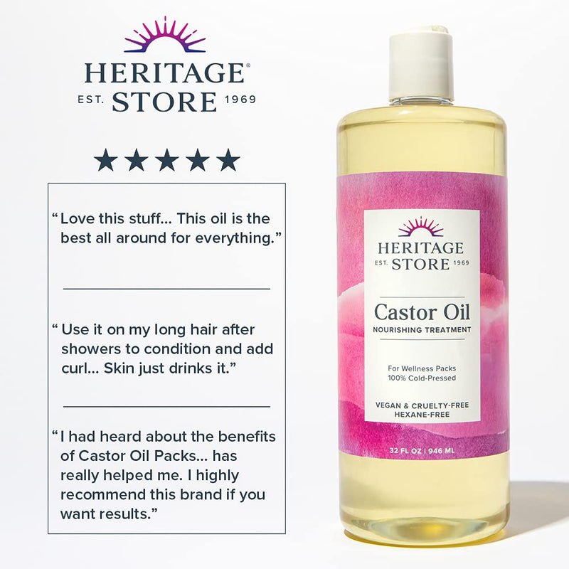 [Australia] - Heritage Store Castor Oil, 32 Ounce 