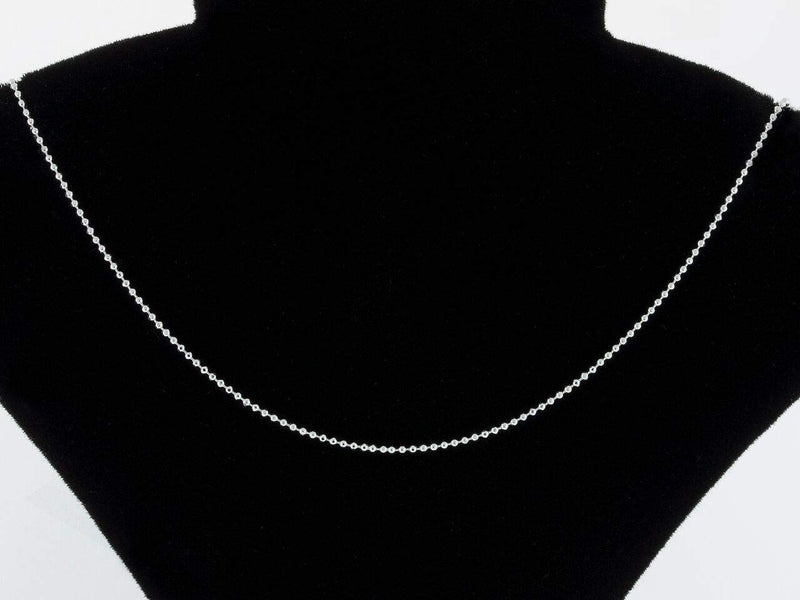 [Australia] - Pori Jewelers 925 Sterling Silver 1MM, 1.2MM, 1.5MM, 1.8MM, 2MM, 2.2MM, 3MM, 4MM, 5MM Diamond Cut Bead Chain Necklace - Made in Italy 16.0 Inches 