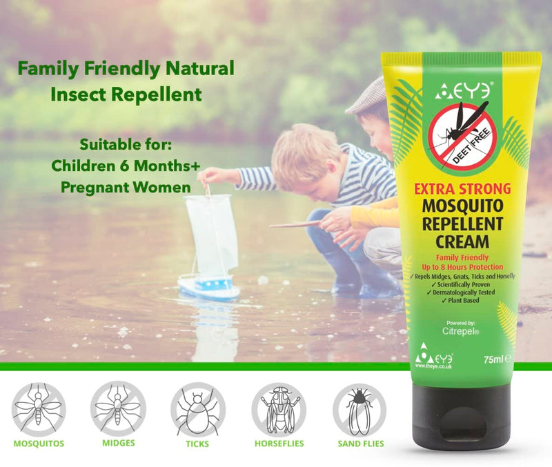 [Australia] - THEYE Mosquito Repellent Lotion & Spray Pack, Natural DEET Free, Family Friendly Insect Repellent, Up to 8 Hr Protection Cream + Micro Spray 