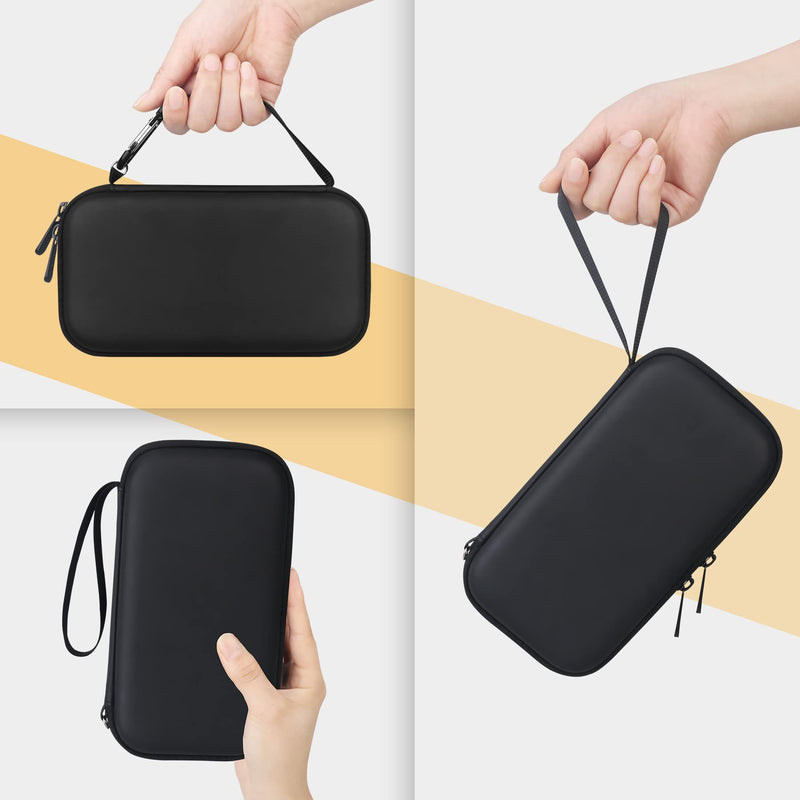 [Australia] - BOVKE Carry Case for Asthma Inhaler, Inhaler Spacer for Kids and Adults, Masks, Extra Mesh Pockets for accessories, Black (CASE ONLY 