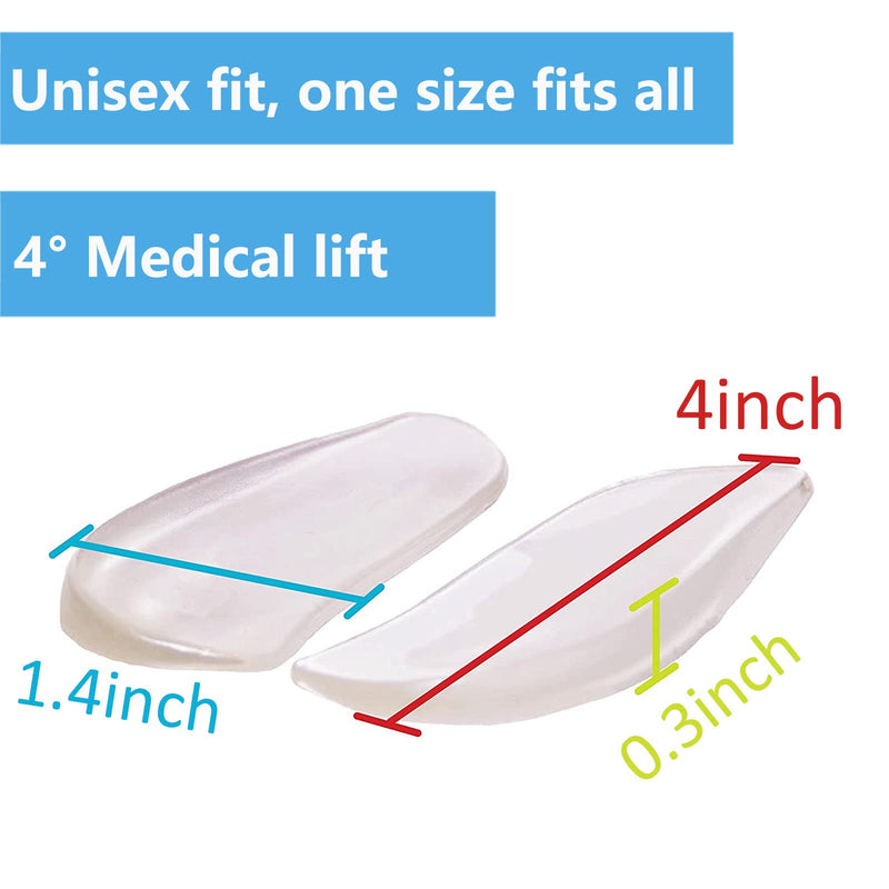 [Australia] - Olukssck 2 Pairs Medial Lateral Heel Wedge Inserts for Men and Women, Orthopedic Supination Pronation Insoles for Knock Knee Pain Osteoarthritis O/X Type Leg Corrective 