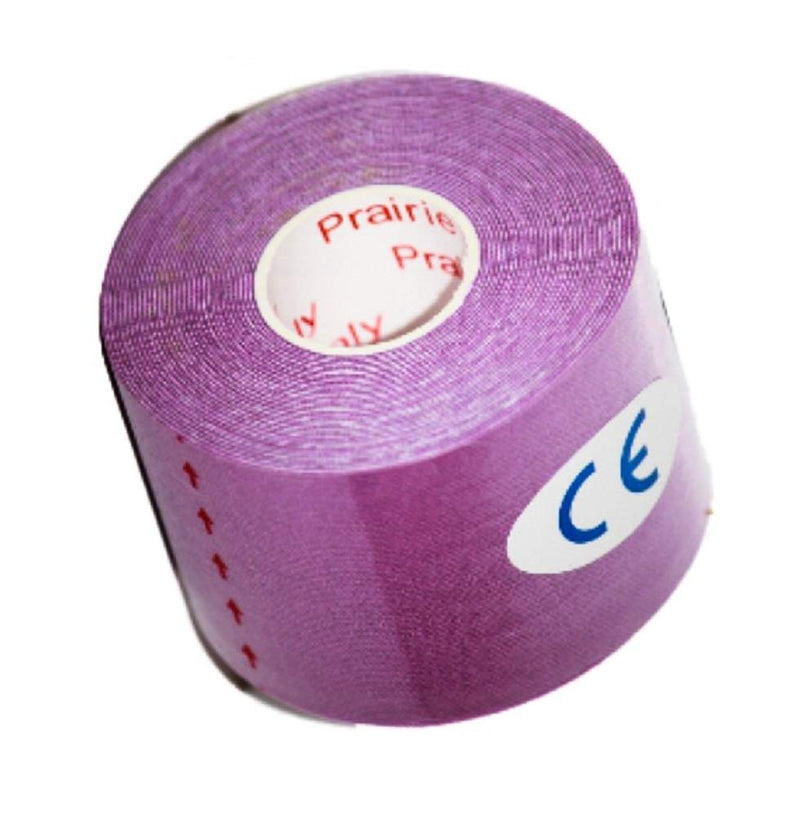 [Australia] - PreCut Kinesiology Tape Sport Pro (20 Pre Cut 10 Inch Strips per Roll) Athletic Recovery Muscle Support Physio Therapeutic Aid (Purple) (Single Roll) Purple 1 Count (Pack of 1) 
