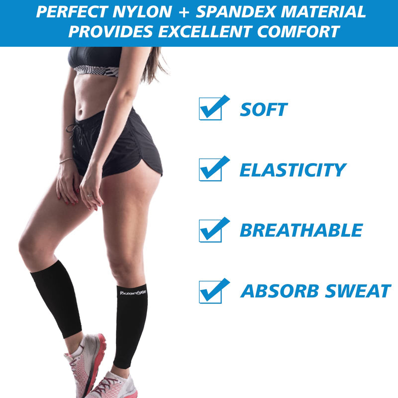 [Australia] - XXXL Wide Plus Size Calf Compression Sleeves for Women & Men, 3XL Wide Calf Leg Compression Sleeve or Shin Splints Leg Pain Relief Support, Swelling, Travel XXX-Large 
