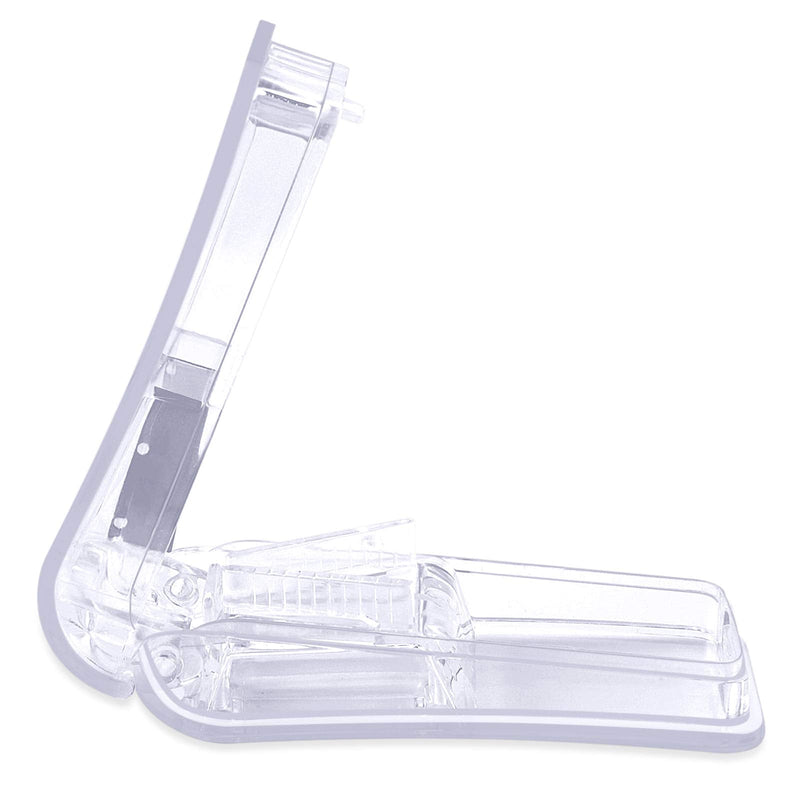 [Australia] - Pill Cutter, Opret Pill Splitter with Blade for Small Pills Large Pills Cut in Half Quarter for Tablet Vitamin Medicine (Transparent) 