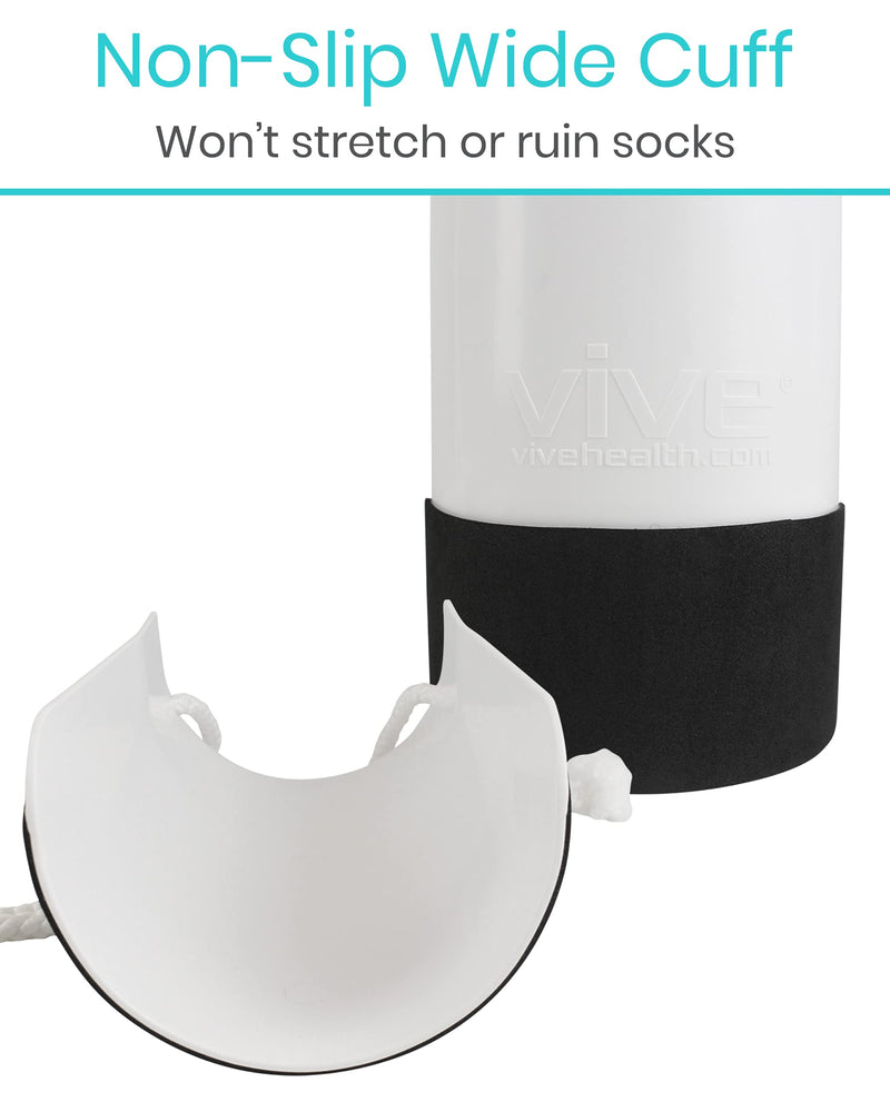 [Australia] - Vive Sock Aid - Easy On and Off Stocking Slider - Pulling Assist Device - Compression Sock Helper Aide Tool - Puller, Donner for Elderly, Senior, Pregnant, Diabetics - Pull Up Assistance Help 