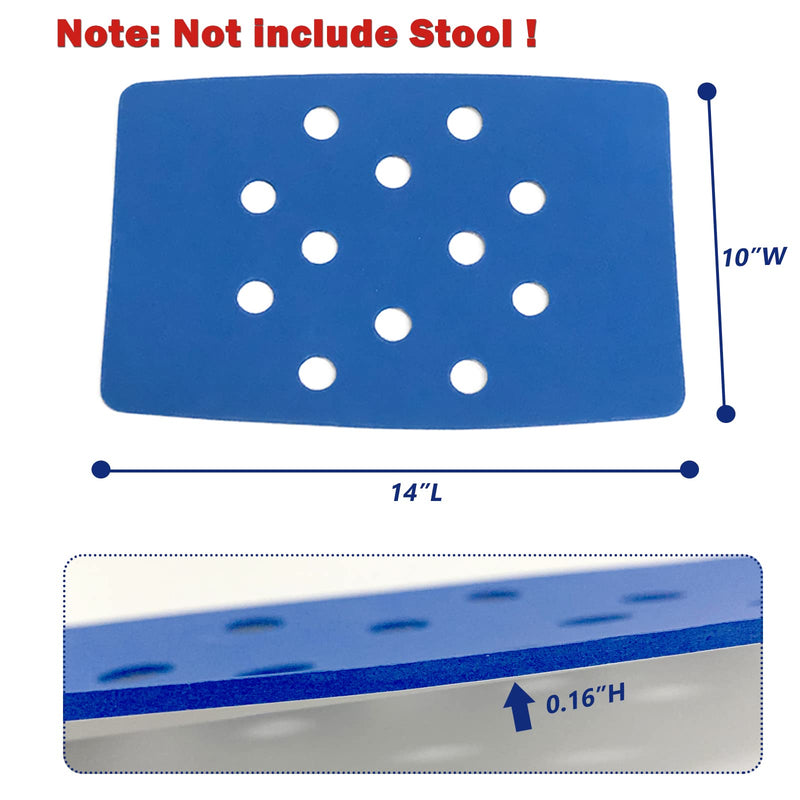 [Australia] - Bath Chair Seat Mat - Elderly Shower Bench Cushion Non-Slip EVA Foam Pad with Adhesive for Disabled Handicap Senior, Curved 
