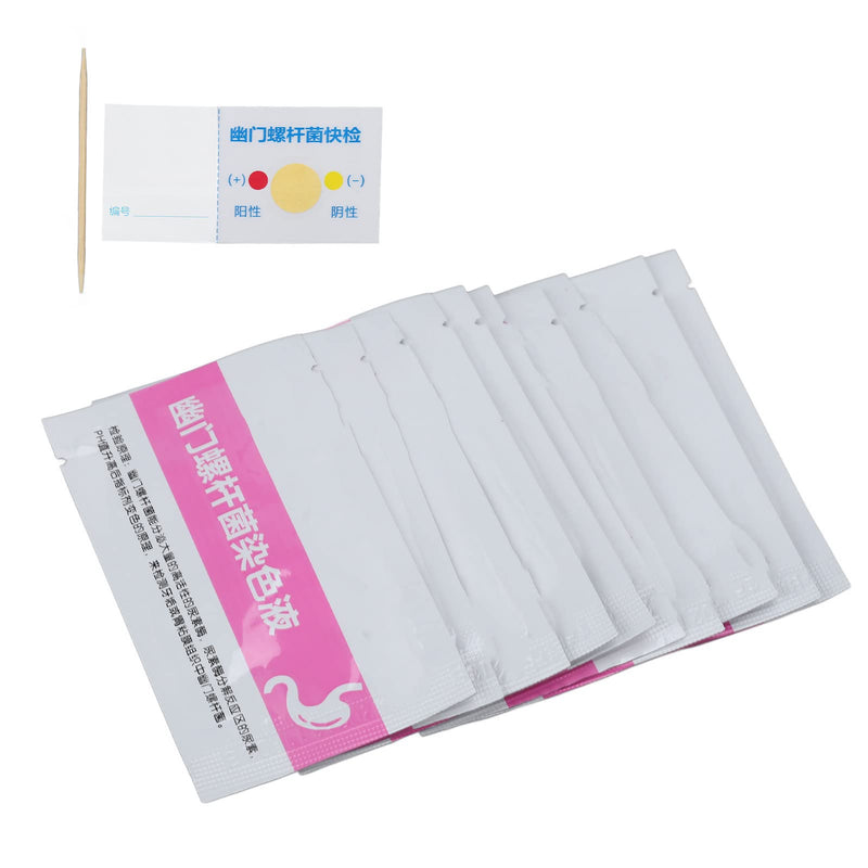 [Australia] - 10pcs H Pylori Test Paper Set, Bad Breath Self Test Strip, Professional Home Helicobacter Pylori Test for Health Care Screen Yourself 