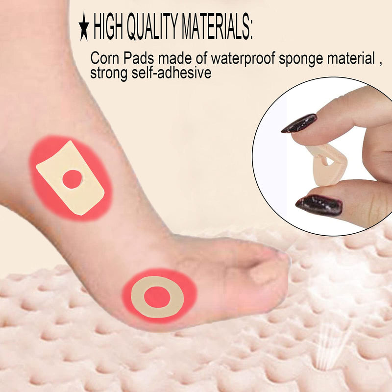 [Australia] - Reppkyh Foam Callus Cushions 150 Pieces, Soft Foam Callus Cushions Toe Pads Provides Cushioning Protection Corn Cushions White sleeves 