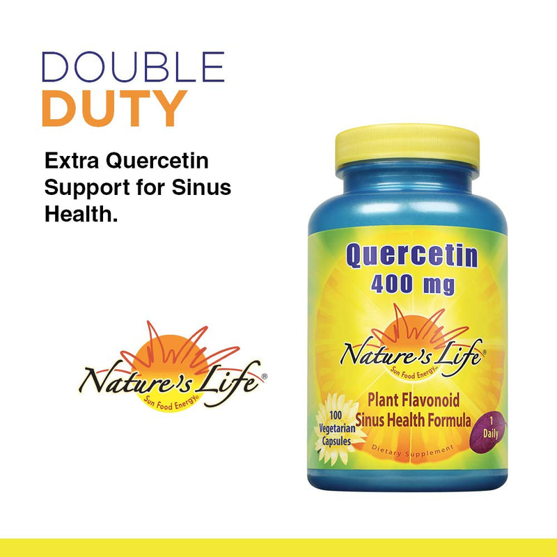 [Australia] - Nature's Life Bromelain Sinus Ease 1200mg | with Vitamin C & Quercetin | Sinus Health, Immune Function & Seasonal Support | 100 Vegetarian Capsules 