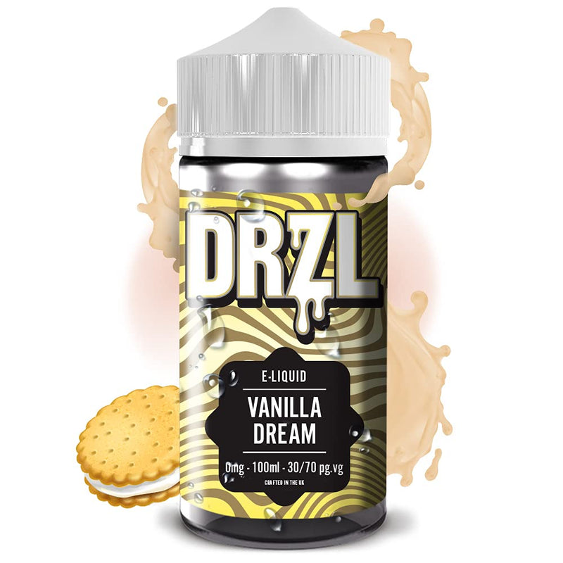 [Australia] - 2 x 100ml Premium Vape Liquid | Vanilla Dream + Raspberry Vape Juice | E Liquid | Vape Kits | E Cig | 70/30 | NO Nicotine | E Juice| Short Fill (DRZL) 