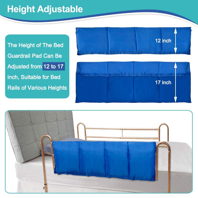 [Australia] - Mybow Bed Bumpers Hospital Pads Bed Cushion Rail Bumper Pad for Elderly Seniors Adults Medical Guard Padding Covers (48x12 INCH 1 PCS) 