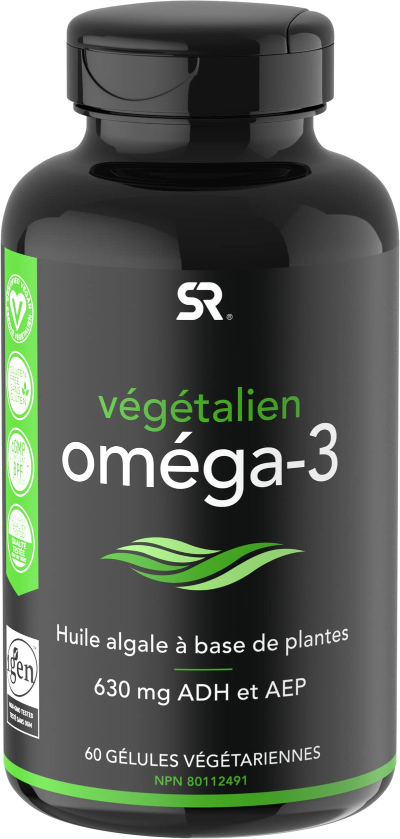 [Australia] - Vegan Omega-3 Fish Oil Alternative Sourced from Algae Oil | Highest Levels of Vegan DHA & EPA Fatty Acids | Non-GMO Verified & Vegan Certified - 60 Veggie Softgels (Carrageenan Free) Vegan Omega-3 