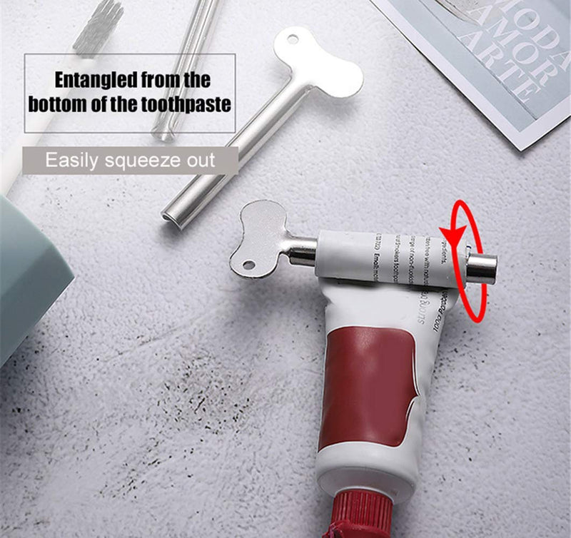 [Australia] - Tube Squeezer Stainless Steel Tube Squeezer Metal Tube Reel Tube Key Toothpaste Squeezer Key for Creams Cleaning Agent Mustard Family Kitchen Bathroom 6 Pieces 