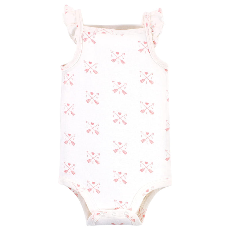 [Australia] - Hudson Baby Unisex Baby Cotton Sleeveless Bodysuits 0-3 Months Sweet Bunny 