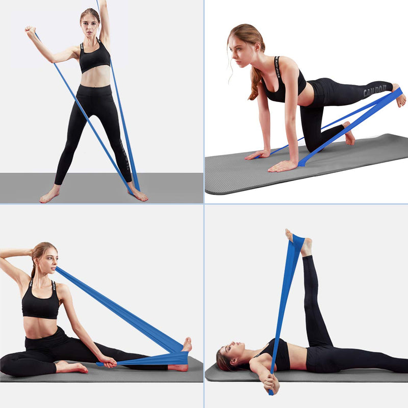 [Australia] - Resistance Bands Set, [Set of 3] 1.5M/4.9ft Skin-Friendly Exercise Bands with 3 Resistance Levels,Workout Resistance Bands Set for Women Men,Ideal for Strength Training,Yoga,Gym,Pilates,Fitness 