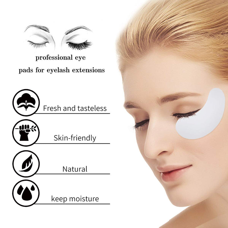 [Australia] - LANKIZ Eye Pads for Lash Extensions Under Eye Gel Pads for Eyelash Extensions Lint Free Hydrogel Eye Patches Eyelash Extension Supplies 100 pairs 100 Pair (pack of 100) 