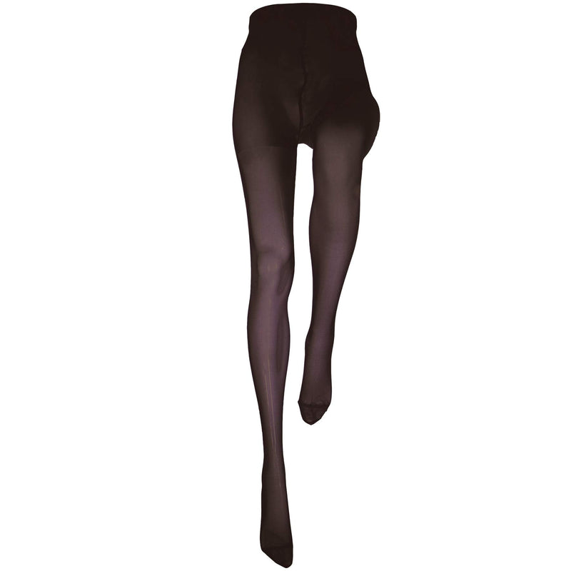 [Australia] - NuVein Compression Pantyhose, 15-20 mmHg Support, Women's Sheer Nylon Hosiery Tights, Closed Toe, Black, Tall 