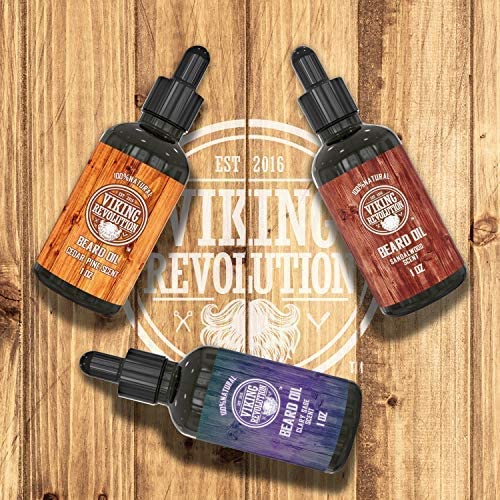 [Australia] - Beard Oil Conditioner 3 Pack - All Natural Variety Gift Set - Sandalwood, Pine & Cedar, Clary Sage Conditioning and Moisturizing for Healthy Beards 28.35 g (Pack of 3) 