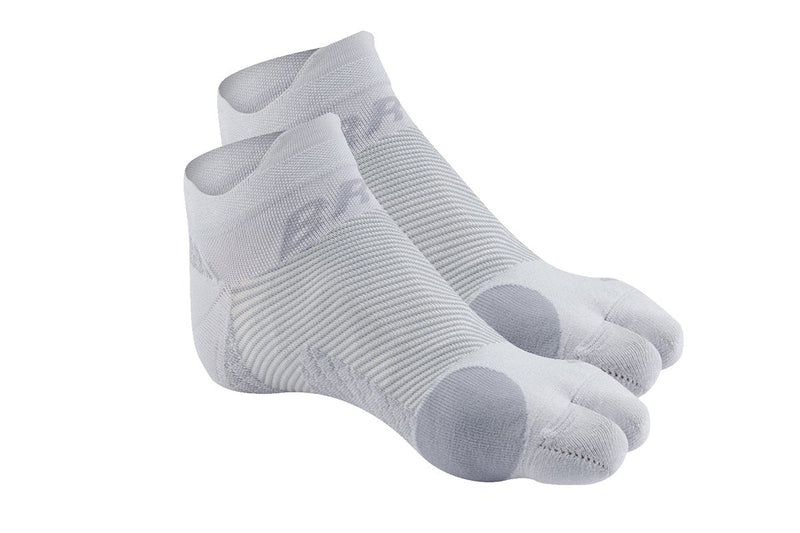 [Australia] - Bunion Relief Socks by OrthoSleeve, Patented Split-Toe Design with a Cushioned Bunion Pad Separates Toes, Relieves Bunion Pain and Reduces Toe Friction (Grey, 1 Pair, Small) Small (1 Pair) Grey 