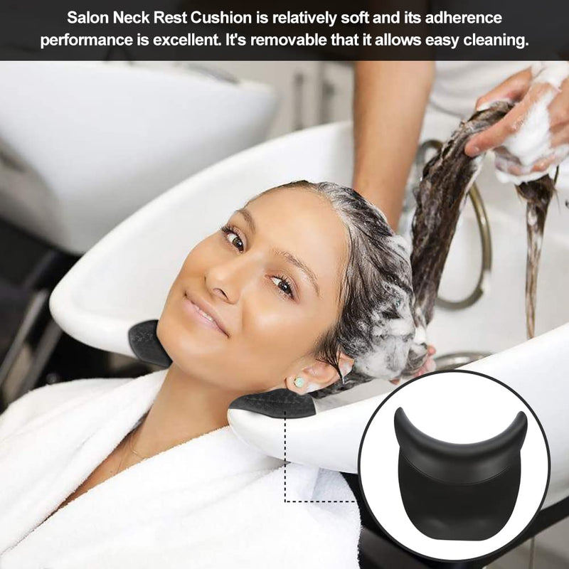 [Australia] - Salon Neck Rest Shampoo Bowl Gel Neck Cushion, Silicone Spa Shampoo Neck Head Rest Cushion, Hairdresser Sinks Shampoo BasinsTrays Neck Support for Hair Washing 